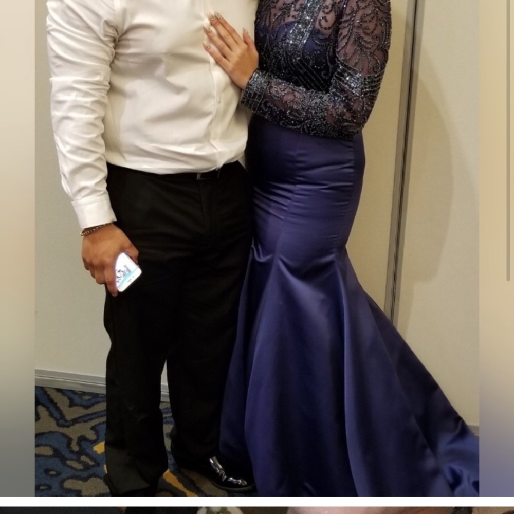 Sherri hill 2 piece embellished mermaid gown